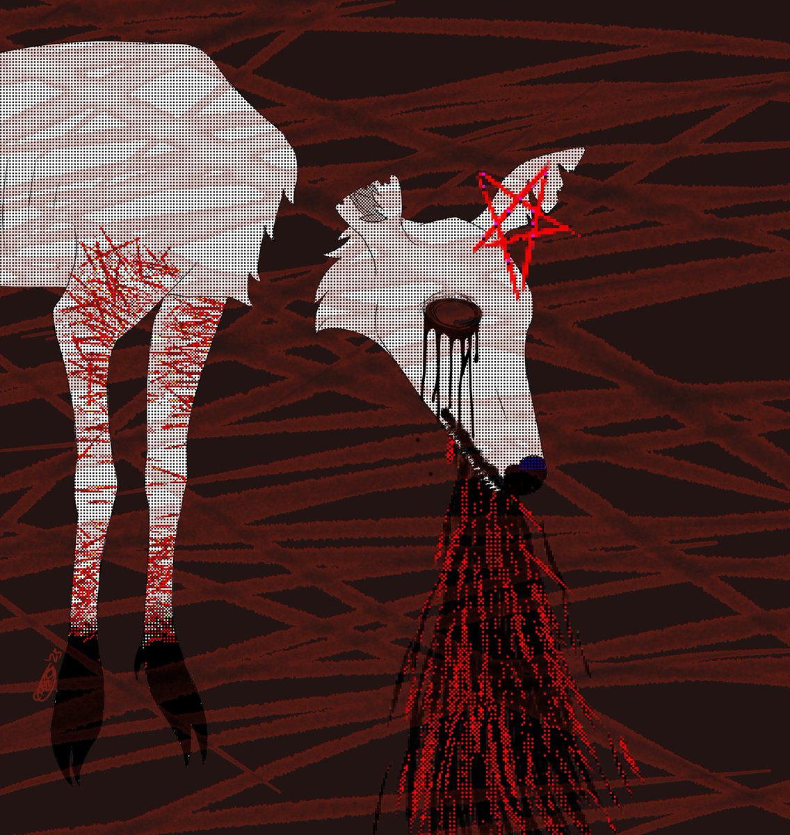 trippytrashbug's tweet photo. Haven't been making art a lot recently :/ Winter depression's finally hitting me tho and it's hitting HARD, so here's a vent I forced myself to get out.
⚠️ TW for sh &amp; blood/vomit https://t.co/c6CQp6yoRV