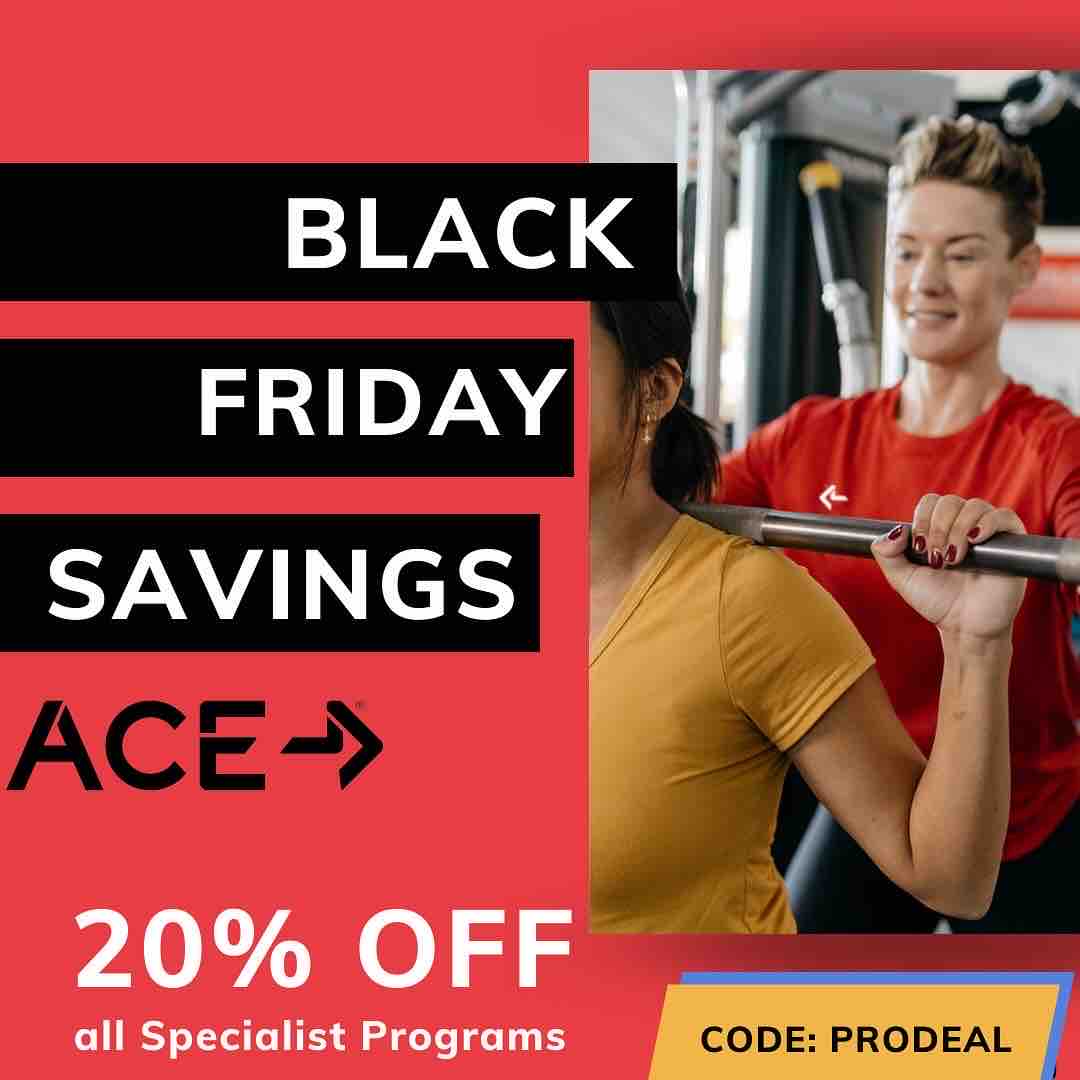 acefitness's tweet photo. We’re offering 20% OFF ALL Specialist Programs so that you can get a head start on becoming a specialist in 2024 and make it your best year yet! ➡️ https://t.co/AYMdk7D7GK https://t.co/qvG75Hb6qt