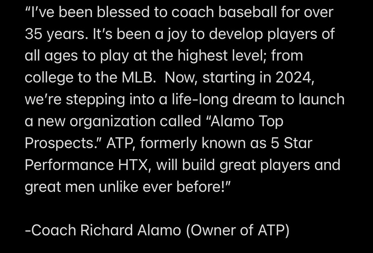 ATPNational's tweet photo. NEW YEAR, NEW NAME! 

Spring &amp; Summer Tryouts!!

#ATP #HOUSTON #Alamo #Baseball https://t.co/b56uY3Zf3o