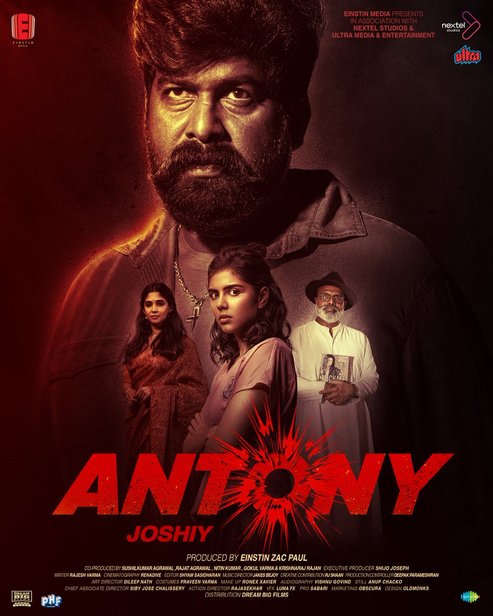 Master Craftsman Joshiy Sir's Mass Entertainer arrives on 1st December 2023  #ANTONY
<a href="/kalyanipriyan/">Kalyani Priyadarshan</a> #jojugeorge <a href="/JxBe/">Jakes Bejoy</a> @mediaeinstin <a href="/saregamasouth/">Saregama South</a>  #kalyanipriyadarshan <a href="/zacpisce/">Einstin Zac Paul</a> <a href="/jsujithnair/">Sujith J Nair</a>