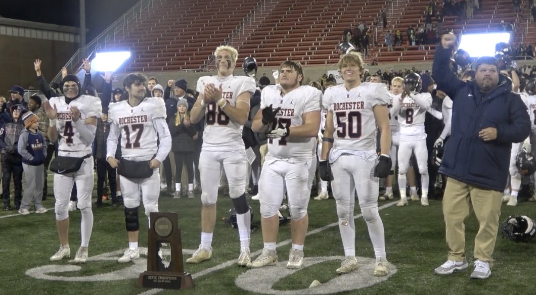 Derek’s Dynasty Continues – Rochester Wins 9th State Title Since 2010  (HIGHLIGHTS)   channel1450.com/2023/11/24/der…