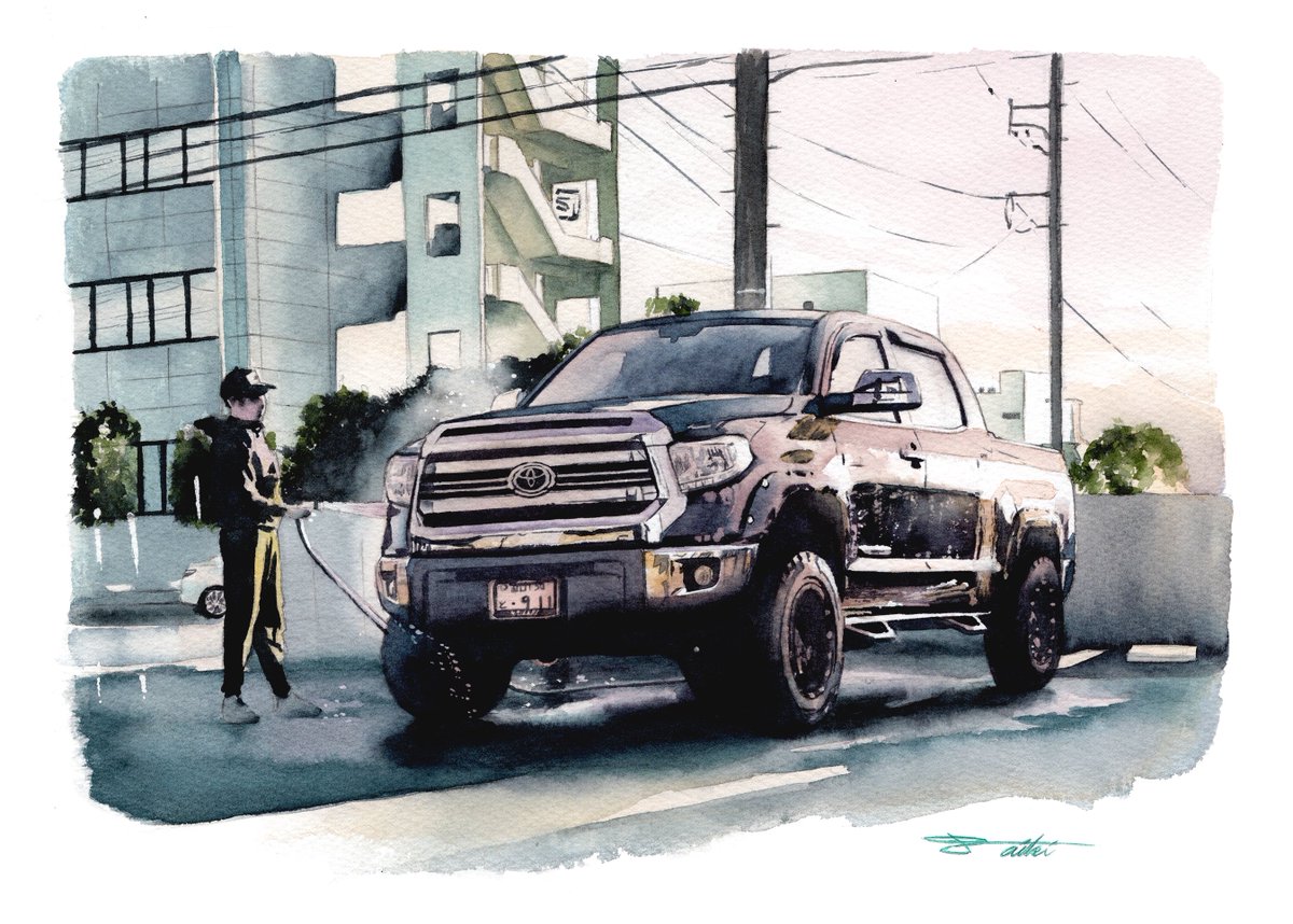 「#ブラックフライデーを黒い車体で楽しもう」|コサカダイキ｜イラストレーターのイラスト