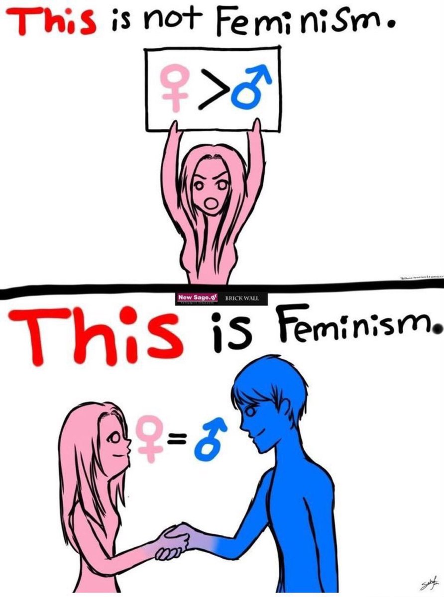 pinkheretic's tweet image. This is not feminism...THIS is feminism. #humanist