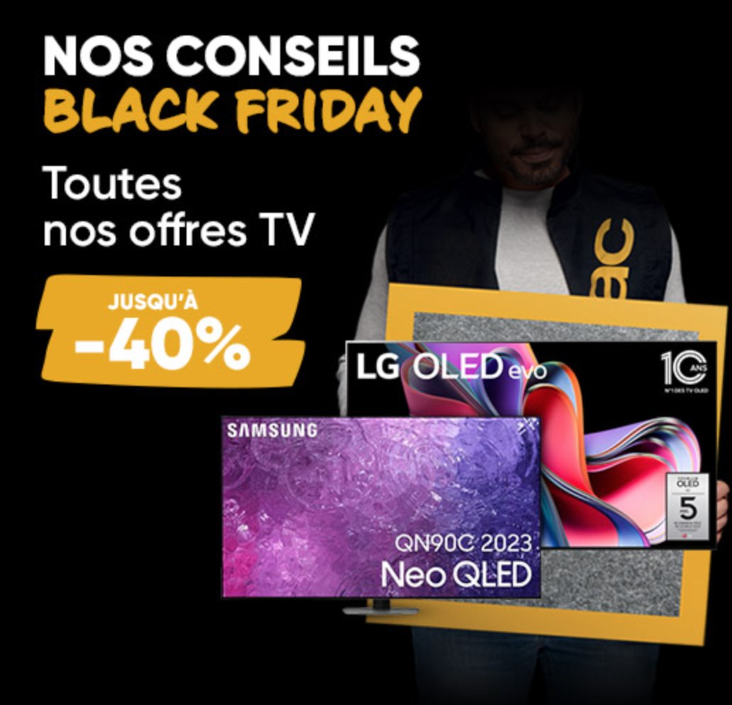 Avec la Fnac offrez-vous une nouvelle expérience en matière de télévision à des prix avantageux.

🏪 tidd.ly/3T4cngu

#blackfriday2023 #Fnac #BlackFridaySale2023 #bonplan #promo #blackfridayshopping #blackfridayweek #BlackFridaySale #blackfridaydeals #fnac #4KUltraHD