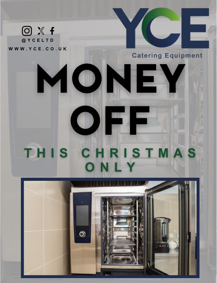AN OFFER YOU SIMPLY CAN'T REFUSE!

This year we are offering 5% off rational ovens in time for Christmas, simple solutions ideal for your business!
You won't want to miss out on this offer!
#ycecatering #cateringequipment #yce #cateringequipmentsuppliers #rational #explore #oven