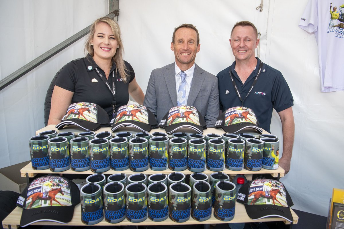 The GOAT has arrived for a special appearance at the
@FanfaveA merchandise stall right now! <a href="/PerthRacing/">Perth Racing</a>

#WesternRacepix #RailwayStakesDay