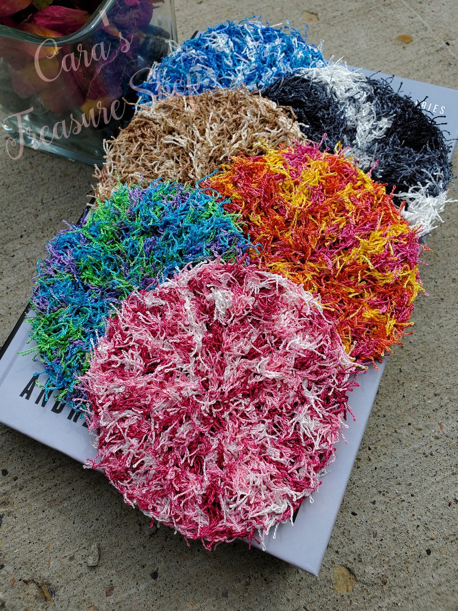 Super Awesome Dish Scrubbies in my Etsy shop! They can clean almost anything. And they don't scratch finishes! I have lots of styles, sizes and colors to choose from!

Shop here 💚
Etsy: Carastreasureshop.etsy.com
Amazon: Amazon.com/shops/Carastre…
AmazonCanada: Amazon.ca/shops/Carastre…