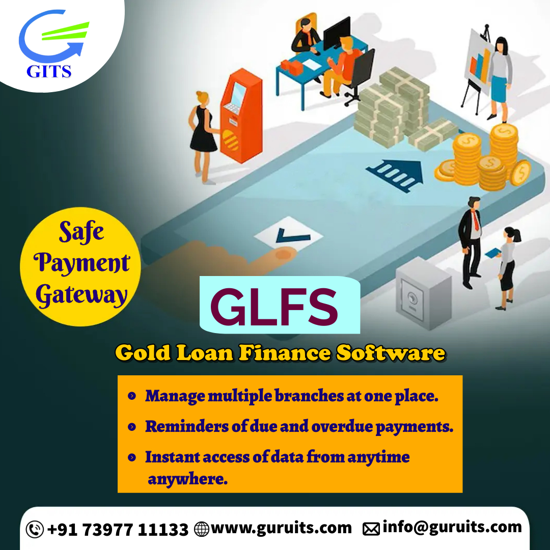 𝐆𝐨𝐥𝐝 𝐋𝐨𝐚𝐧 𝐅𝐢𝐧𝐚𝐧𝐜𝐞 𝐒𝐨𝐟𝐭𝐰𝐚𝐫𝐞 (𝐆𝐋𝐅𝐒)
We are here...
Best Software Company
#GLFS #safepaymentgateway #Automate #goldloan #timeframe #reminder #features #safepayments #gateway  #software #goldloan #financesoftware #financesystem #information #GITS