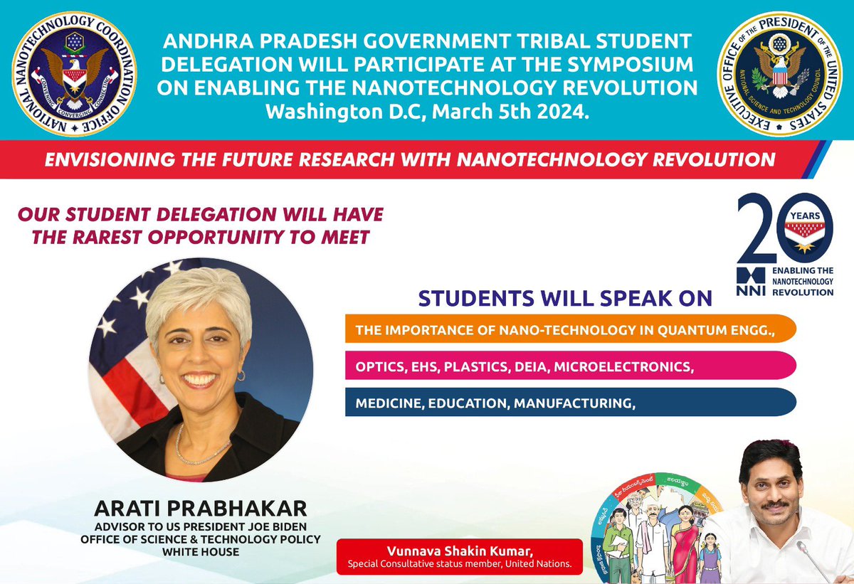ysrcp_usa's tweet photo. CM YS Jagan's educational reforms  takes AP's tribal students from local classrooms to international stages at UN and Stanford conferences ! 
#JaganLeads #DreamsAchieved 
#EducationalReformsInAP
#WhyAPNeedsJagan https://t.co/WD72mNF5he