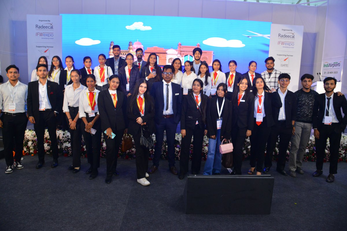 tmiacademy's tweet photo. An inspiring day at IndiAirport as TMI Academy students showcased their passion for Airport Technology! Honored to have General V.K Singh, Minister of State in the Ministry of Road Transport and Highways &amp; Civil Aviation, join us alongside esteemed foreign delegates. https://t.co/2H4B5leDHR