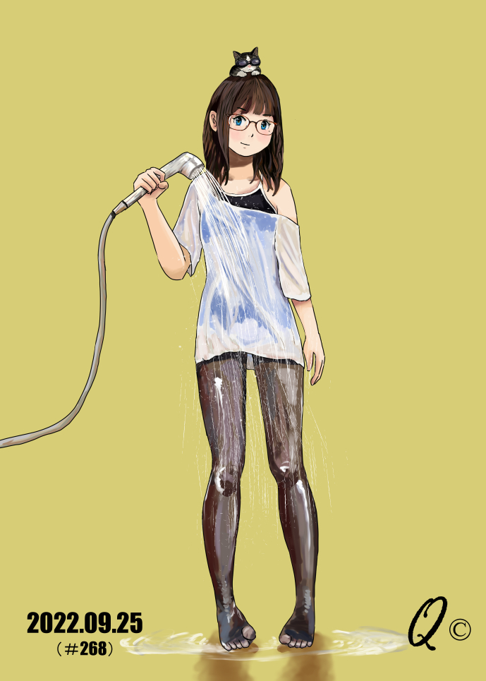 お気にのスク水過去絵修正した～😭
これ、ずっと前から修正したかったやつ、やっと修正できた～～😱

昨日投稿したスク水イラストにたくさんのいいねリポストありがとうございます。感謝です☺️ 