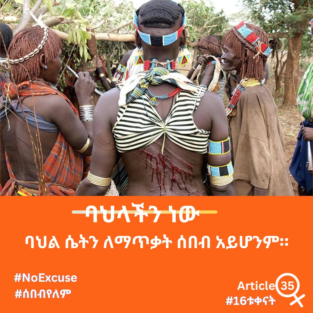 Day 1: Culture is not an execus for violence against women and girls.

There is #NoExcuse for GBV. 

#FeministSolidarity
#SolidarityActionInvestment
#16Days
#OrangeWorld