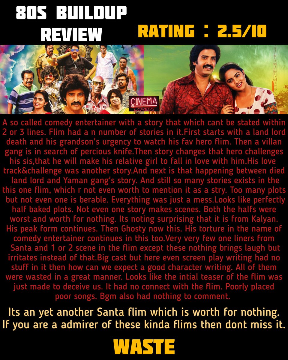 Aswin83212903's tweet photo. #80sBuildup 
#80sBuildupReview
#Santhanam https://t.co/rckS2csYXU