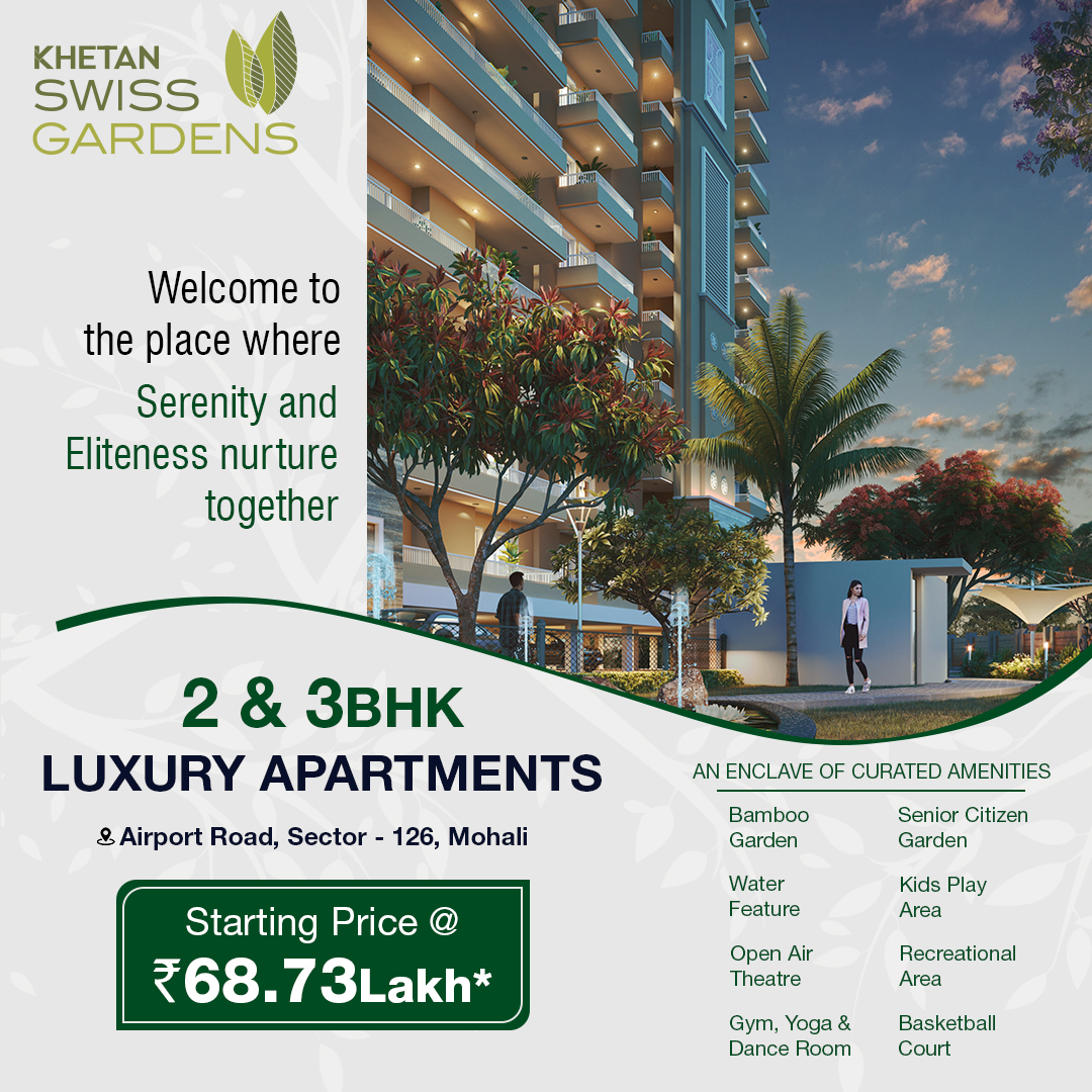 teammadhyam's tweet photo. Elegance Meets Convenience: Prime Location, Easy Access to Your Dream #Home!
🏚️2 & 3 BHK Premium #Apartments
💸Starting Price @ Rs 68.73 Lakh*
✈️Airport Road, 📍Sector 126, #Mohali
Call Now ☎️9289644721
#khetanswissgardens #dreamhome #primeplace #luxuryliving #premiumapartments https://t.co/1uGU8QMQoa