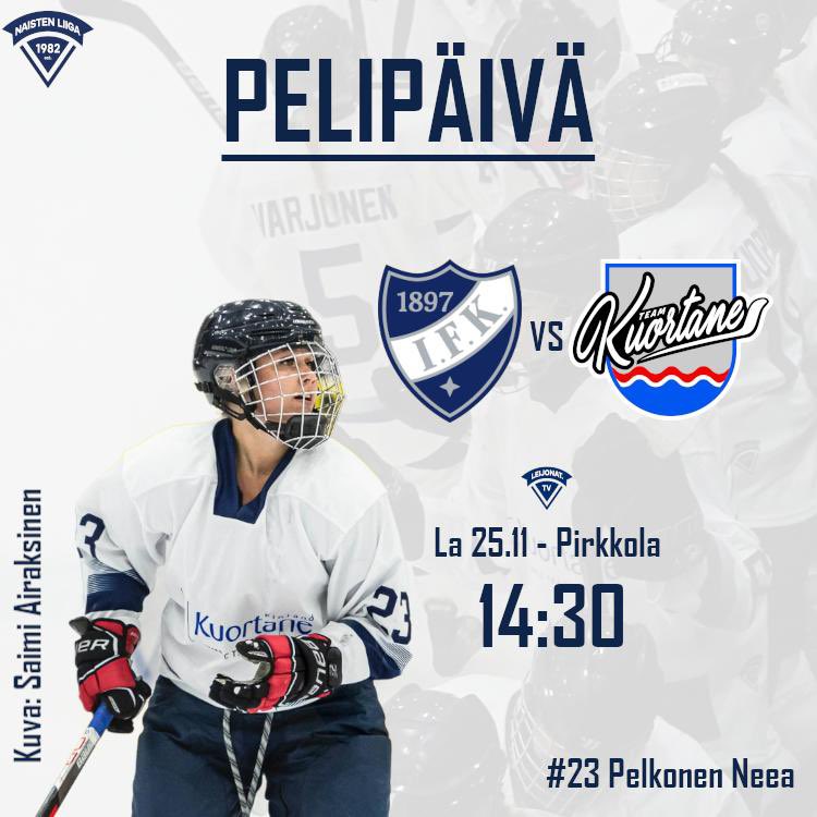 TeamKuortane's tweet photo. 🚨PELIPÄIVÄ🚨

🆚 @StadinGimmat 
📍 Pirkkola
⏳ 14.30

Peli näkyy osoitteesta https://t.co/77VGQMf0LP! Kokoonpanot ja muut tilastot voit katsoa osoitteesta https://t.co/osSAzETiop 🔥

📸 Saimi Airaksinen 
#NaistenLiiga #TeamKuortane #Kuortane #Soltut https://t.co/Fv0qASxu9R