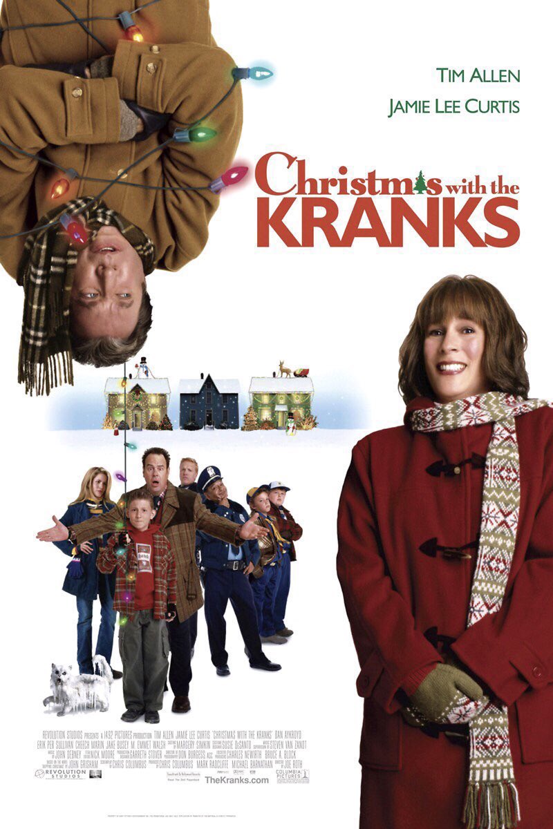 🎬MOVIE HISTORY: 19 years ago today, November 24, 2004, the movie ‘Christmas with the Kranks’ opened in theaters!

#TimAllen #JamieLeeCurtis #DanAykroyd #DavaHulsey #JulieGonzalo #MEmmetWalsh #CheechMarin #JakeBusey #KimRhodes #CarolineRhea #AustinPendleton #FelicityHuffman