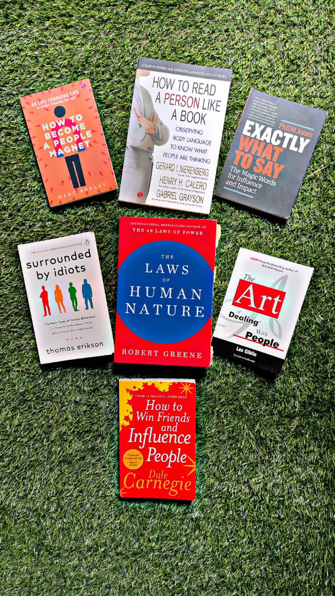 7 Must-Read Books to Master the Art of Communication

1. Exactly What To Say.
2. Surrounded by Idiots.
3. The Laws Of Human Nature.
4. The Art Of Dealing With People.
5. How To Become a People Magnet. 
6. How To Read A Person Like a Book.
7. How To Win Friends &amp; Influence People.