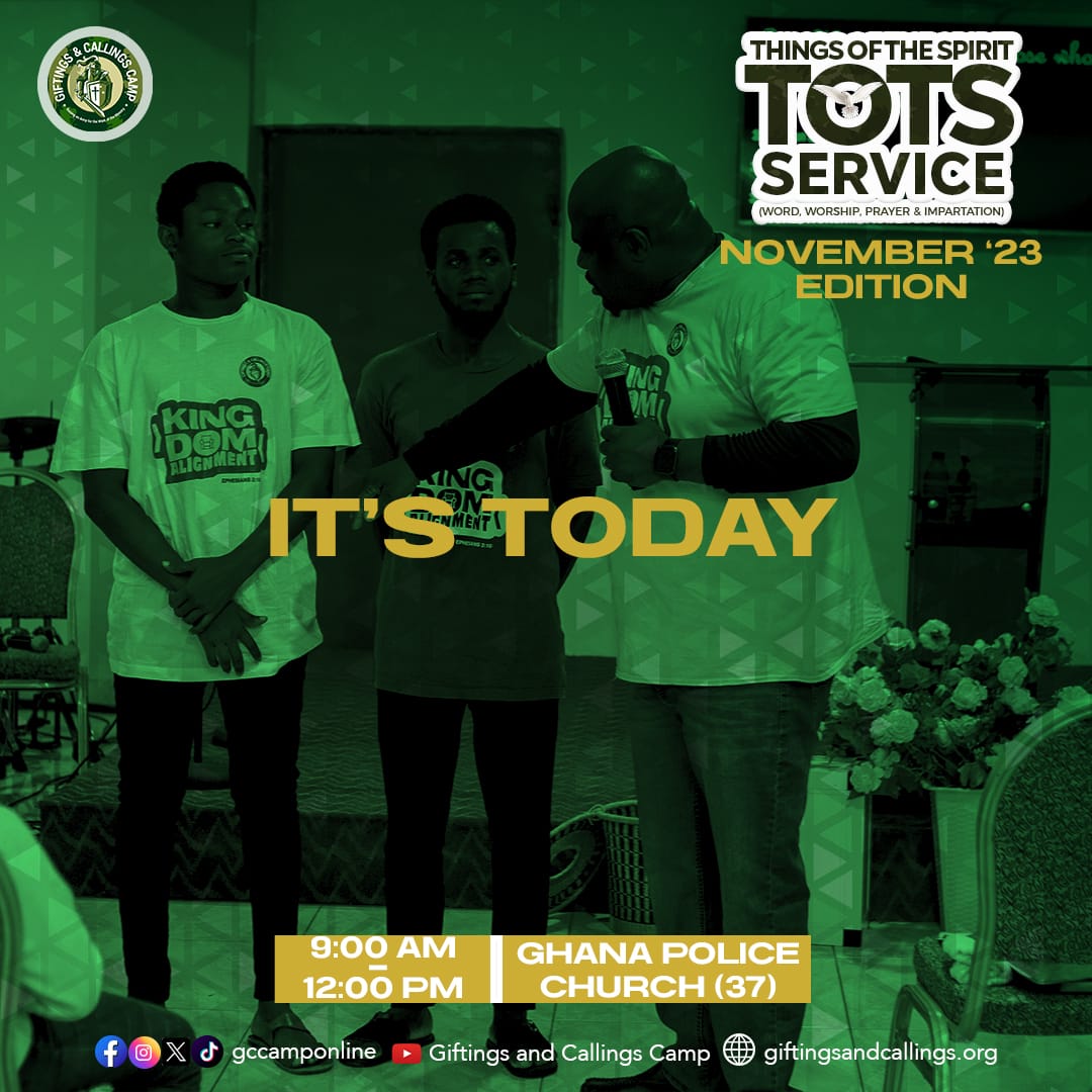 gccamponline's tweet photo. All roads🏎️🚗🚙🛻🚛🚚🚒🚌🚐🚎 lead to the GHANA POLICE CHURCH (37) today, for the November edition of The Things Of the Spirit (TOTS) Service

See you there!😊
#november
#tots2023
#gccamp
#gccamp2023 https://t.co/A7t6XSOzW0