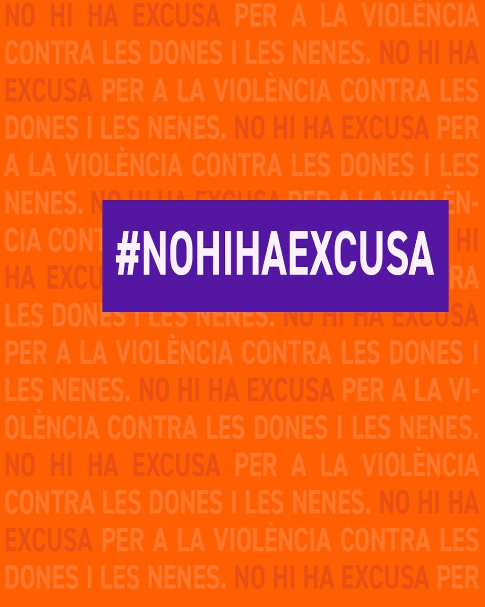 🌍 Anhelem un món on les dones i les nenes puguin viure sense por.
💗 A cada batec.
👩 Amb cada respir.
👣 A cada pas.

👆 Comparteix si hi estàs d'acord!

💜Dia internacional per a l'eliminació de la violència vers les dones. 

#Nohihaexcusa #NoExcuse #SomConcòrdia #Andorra