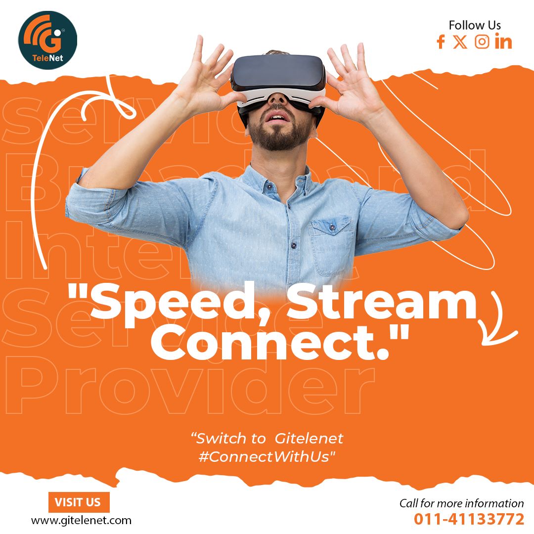 gitelenet's tweet photo. "Speed, Stream
Connect, And Enjoy." Elevate your online experience with @gitelenetfiber
Visit our website for more information at https://t.co/AiOQSWx9wF or you may call us at 011-41133772 for further queries.

#ConnectWithUs #gitelenet #InternetConnection #internetprovider https://t.co/WkvpJQc4GY