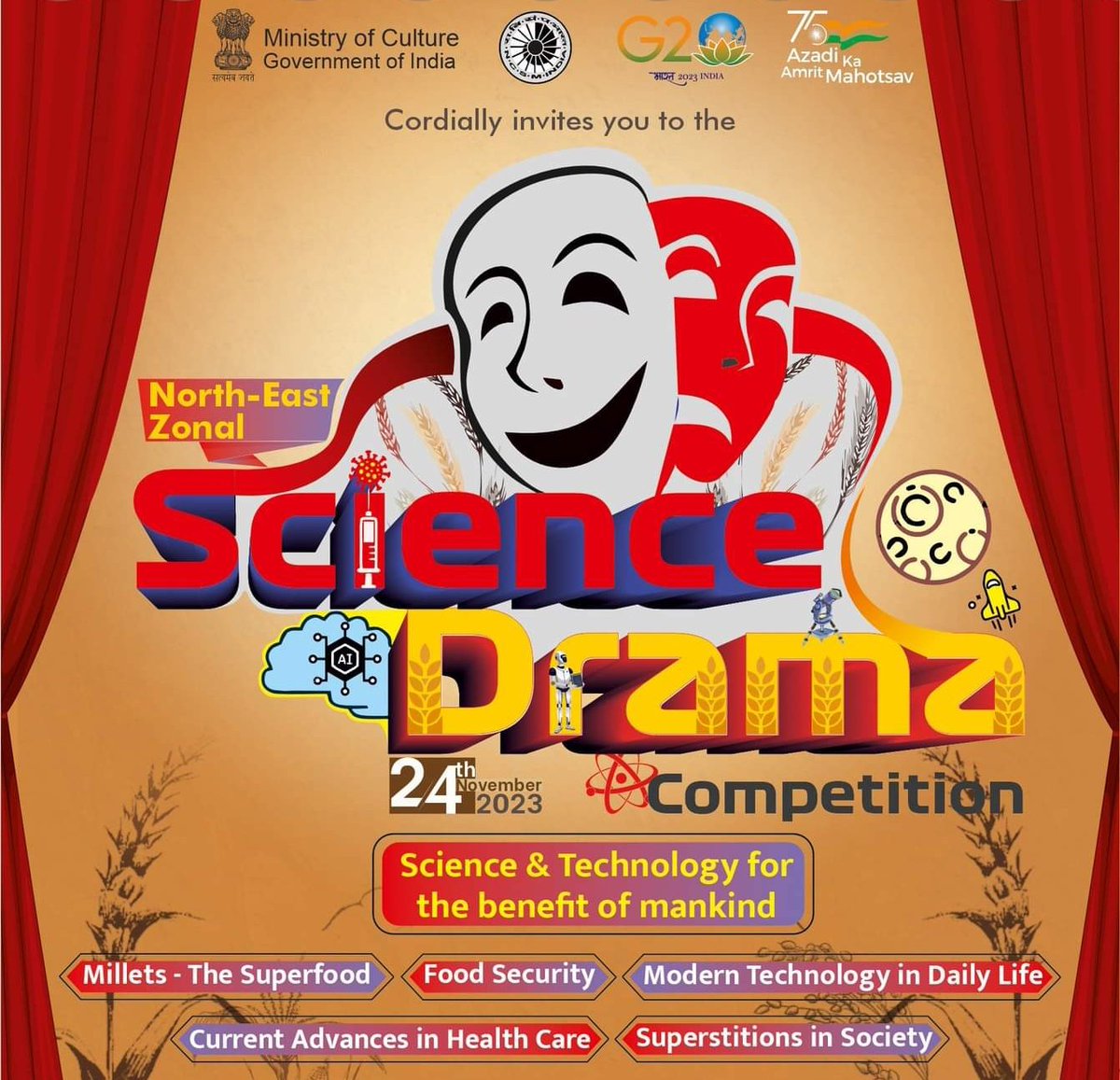 Little Star Hr Sec school under the aegis of  Dept.of Science &amp; Technology, Nagaland represents State  at the  NE-Zonal Science Drama Competition 2023-24; bags the "Best Actor" award. <a href="/Neiphiu_Rio/">Neiphiu Rio</a>  <a href="/MyGovNagaland/">MyGov Nagaland</a> <a href="/ncsmgoi/">National Council of Science Museums-NCSM</a> <a href="/dipr_nagaland/">DIPR Nagaland</a> <a href="/dstnagaland/">Science & Technology Nagaland</a> <a href="/ASoleho/">O.A.soleho</a> <a href="/Vikuovotuozhale/">Vikuo</a>