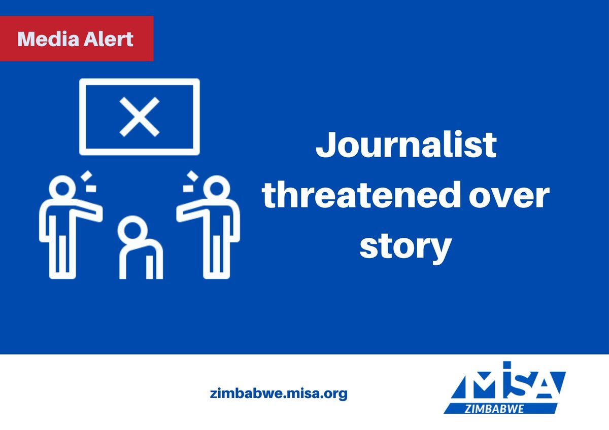 Journalist threatened over story.

zimbabwe.misa.org/media_violatio…

#JournlismIsNotACrime