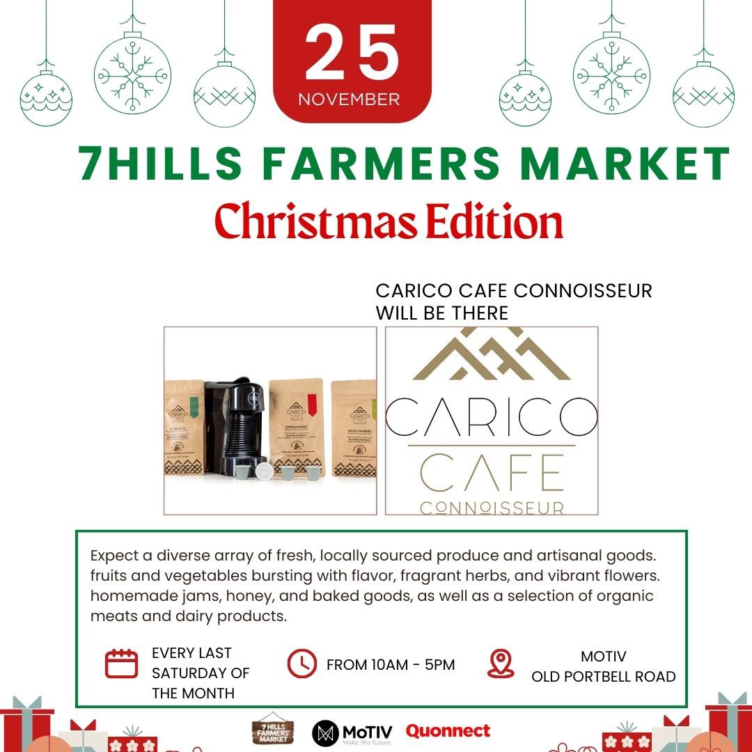 It’s only one month till #Xmas. Join us today at the #ChristmasEdition of the 7 Hills Farmers Market at  #Motiv. Taste and buy our 🇺🇬 Uganda coffees. 

#Kampala #coffee #kampalalifestyle #Xmaspresents #coffeelovers #FestiveSeason
