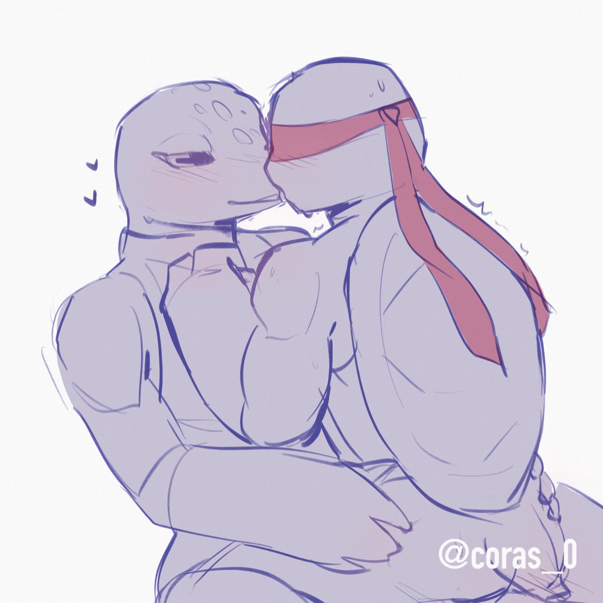 coras_0's tweet photo. 2012 Raph &amp; Mona Lisa, literally need more #raphmona in my life 

Slight nsfw https://t.co/9NLSwwMNno