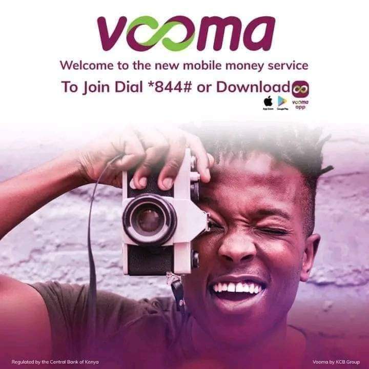 VOOMA the new mobile money service!

Simple & easy to load cash& add money to your @VoomaApp wallet in  multiple ways: from your KCB account at KCB bank branches/M-PESA

Download the VOOMA App from Google Play Store & iOS App Store or simply dial *844# to register.
#VOOMALikeThis