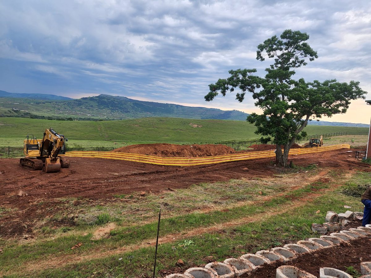 EngineersZimile's tweet photo. Getting ready for the presidential site visit today at 10am in the Harry Gwala Region. Join us &amp; see our Greater Summerfield Water Supply Scheme project site. It's a transformation you won't want to miss! This project serves 23 villages, tackling water challenges in Umzimkhulu. https://t.co/n5gJ8qntG3