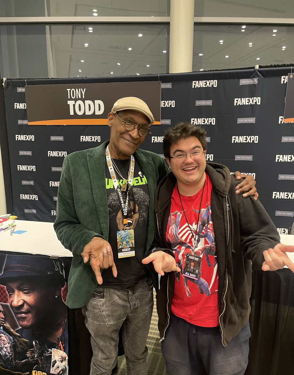 EvanFilarca's tweet image. THE LEGENDS IN THE FLESH!!! So honored to have been able to meet up again with @TonyTodd54 &amp;amp; @NajJeter during #FANEXPOSanFrancisco, and that they’re both eternally grateful for the ENTIRE Spider-Man community’s love &amp;amp; support towards Marvel’s Spider-Man 2! #SpideySquad 🕷🕸️