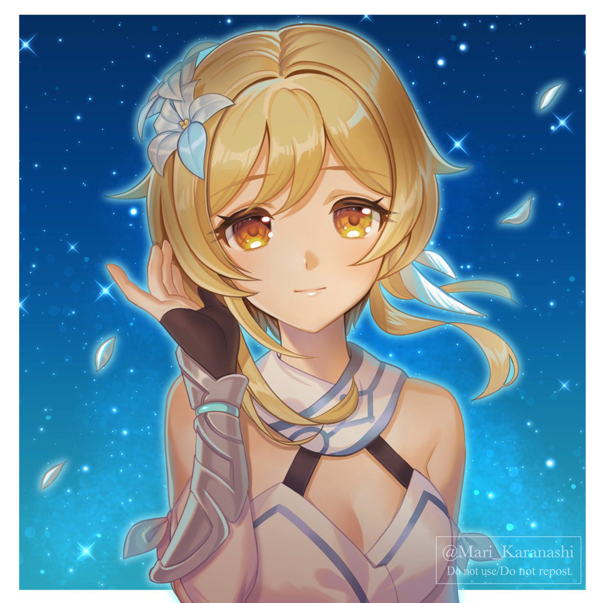 空(原神) 「#いい双子の日 空と蛍」|カラナシ マリのイラスト