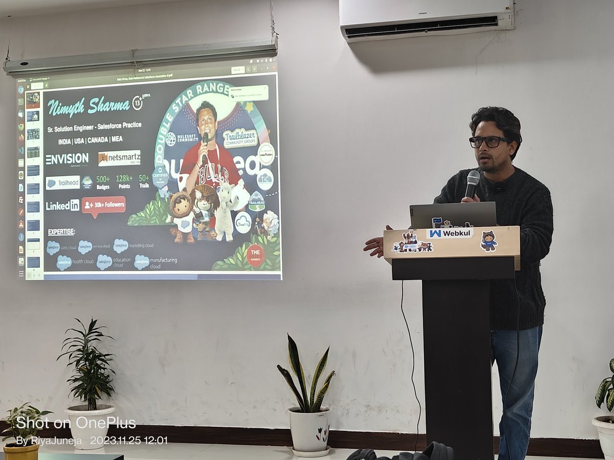 Riya Juneja (@sfdcriyajuneja) on Twitter photo Now first speaker Nimyth Sharma Topic is #Dataflow
<a href="/SFNoidaNPGroup/">Noida India Nonprofit Group</a> <a href="/SFNPGhaziabad/">Salesforce Nonprofit User Group, Ghaziabad, India</a>
#TrailblazerCommunity <a href="/anant_maks/">Anant Garg</a> <a href="/gauravkala07/">gaurav kala</a> <a href="/NehaJanoti/">Neha Janoti</a> <a href="/justajeetsingh/">Ajeet Singh</a> <a href="/faisalsiddiki21/">Faisal</a> Now first speaker Nimyth Sharma Topic is #Dataflow
<a href="/SFNoidaNPGroup/">Noida India Nonprofit Group</a> <a href="/SFNPGhaziabad/">Salesforce Nonprofit User Group, Ghaziabad, India</a>
#TrailblazerCommunity <a href="/anant_maks/">Anant Garg</a> <a href="/gauravkala07/">gaurav kala</a> <a href="/NehaJanoti/">Neha Janoti</a> <a href="/justajeetsingh/">Ajeet Singh</a> <a href="/faisalsiddiki21/">Faisal</a>