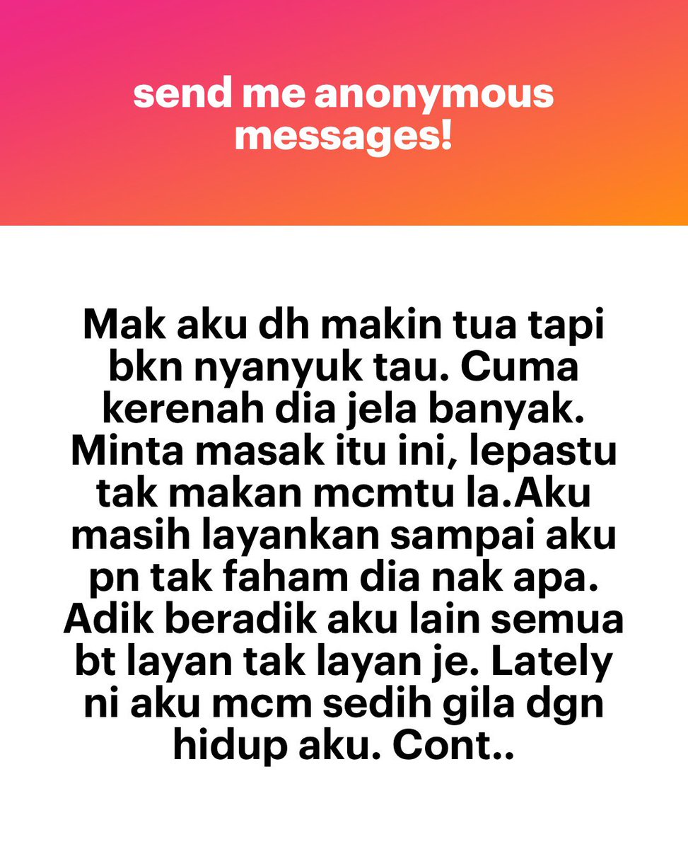 meinmokhtar's tweet photo. Rant dari anak perempuan. https://t.co/3JPMCzIlru