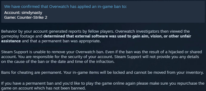 I haven't played for 2 weeks and I come back to this.

At least I'm not the only one being falsely banned. Oh well, GG next. 

steamcommunity.com/app/730/discus…