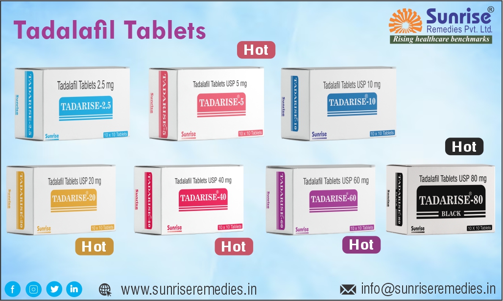 A Perfect Life is a Happy Life With Tadarise Contains Contains #TadalafilUSP Most Popular Products From Sunrise Remedies Pvt. Ltd.

Read More: sunriseremedies.in/our-products/t…

#Tadarise #TadalafilOralJelly  #TadalafilEffervescent #TadalafilChewable #Erectiledysfunction #EDtreatment