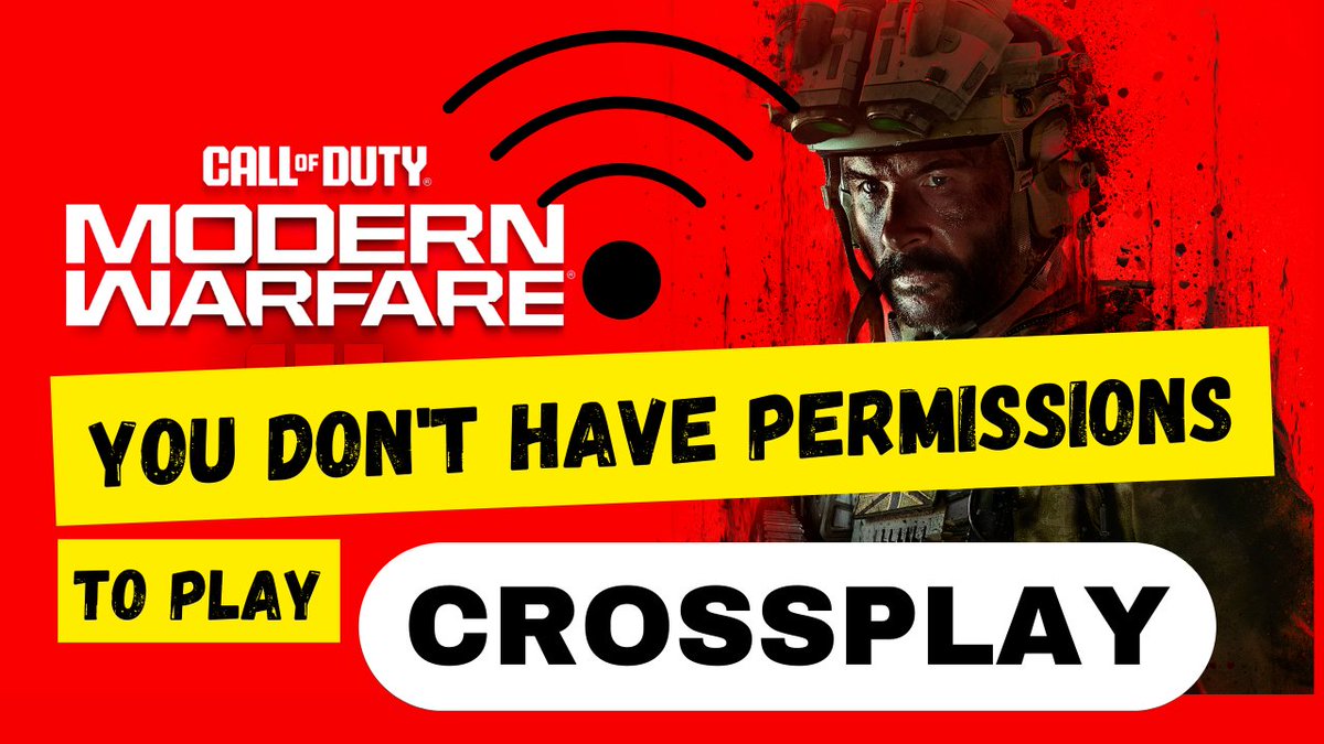 ankiterror's tweet photo. Modern warfare 3: You don't have permissions to play crossplay #MW3
https://t.co/6TO1SaWpZr https://t.co/ByAxhbaFow