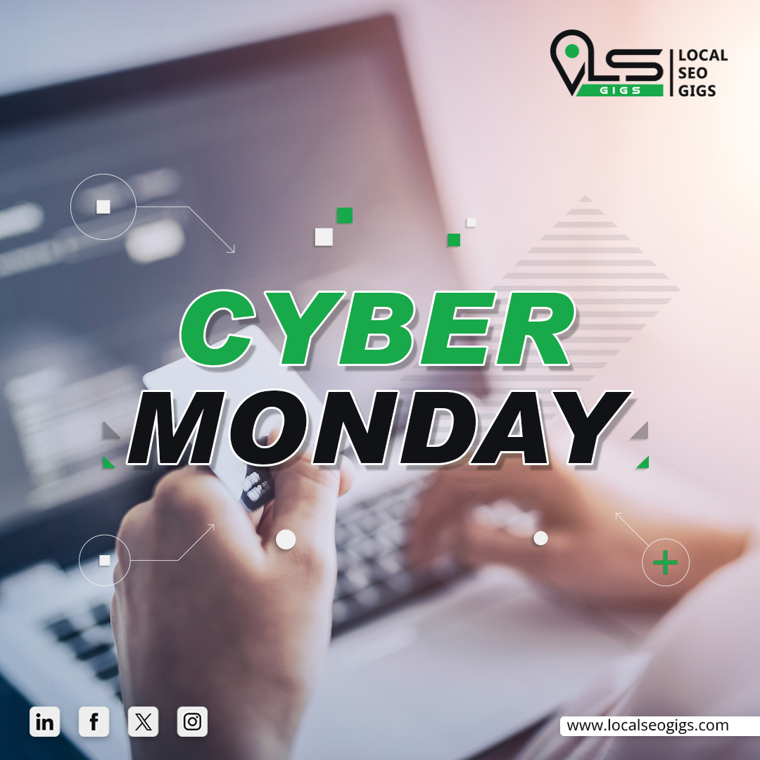 localseogigs's tweet photo. Happy Cyber Monday!

Get ready for online shopping with amazing deals. It's a day of digital delights!

#cybermonday #cyber #localseo #seo #digitalmarketing #seoservices #onlinemarketing  #localbusiness #seoexpert #seomarketing #localseoservices #localseogigs #localseonyc #NYC https://t.co/F6Hsp8bB5K