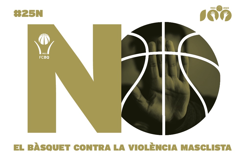 FCBQ's tweet photo. 🏀 Avui #25N i cada dia, per una vida i un esport, lliure de violències masclistes!

✊ Per un ESPORT garant de drets, volem joc net a tot arreu!

➕ Suma't al Manifest del Món de l'Esport

➡️ https://t.co/KY3xTbtGcx | #BàsquetCatalà🏀 https://t.co/JfDSHfMM2C