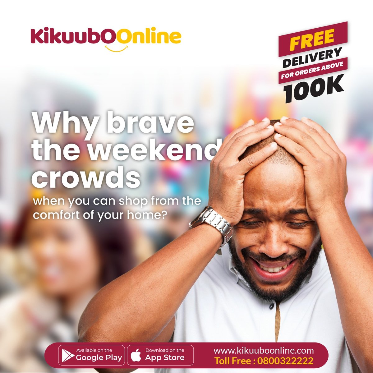 Why brave the weekend crowds when you can shop on Kikuubo Online from the comfort of your home? #freedelivery #discounts