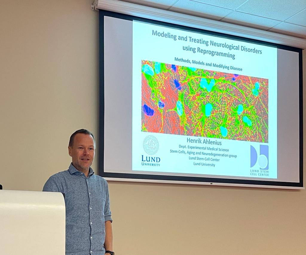 Henrik Ahlenius (@ahleniushenrik) on Twitter photo Had a fantastic time presenting and discussing at the Lithuanian Association of Stem Cell Researchers Conference.
Great talks by Alexei Verkhratsky, Andras Lakatos, <a href="/LukMartyna/">MartynaLukoseviciute</a>, Enric Llorens-Bobadilla, 📷 <a href="/ZaalKo/">Zaal Kokaia</a> and more. Had a fantastic time presenting and discussing at the Lithuanian Association of Stem Cell Researchers Conference.
Great talks by Alexei Verkhratsky, Andras Lakatos, <a href="/LukMartyna/">MartynaLukoseviciute</a>, Enric Llorens-Bobadilla, 📷 <a href="/ZaalKo/">Zaal Kokaia</a> and more.