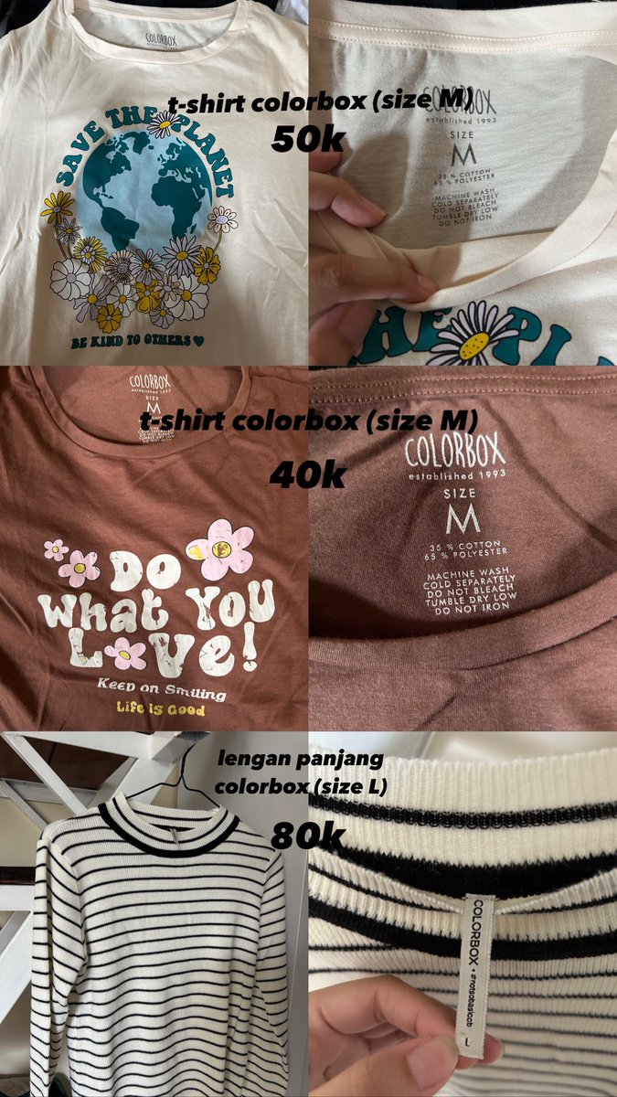 onyournaddd's tweet photo. @hrdbacot #lapakcot izin nitip ya, wts siapa tau ada yg minat aku preloved baju baru beberapa kali dipake masi good condition dan ori ya, makasii https://t.co/dNKAqUa2aH