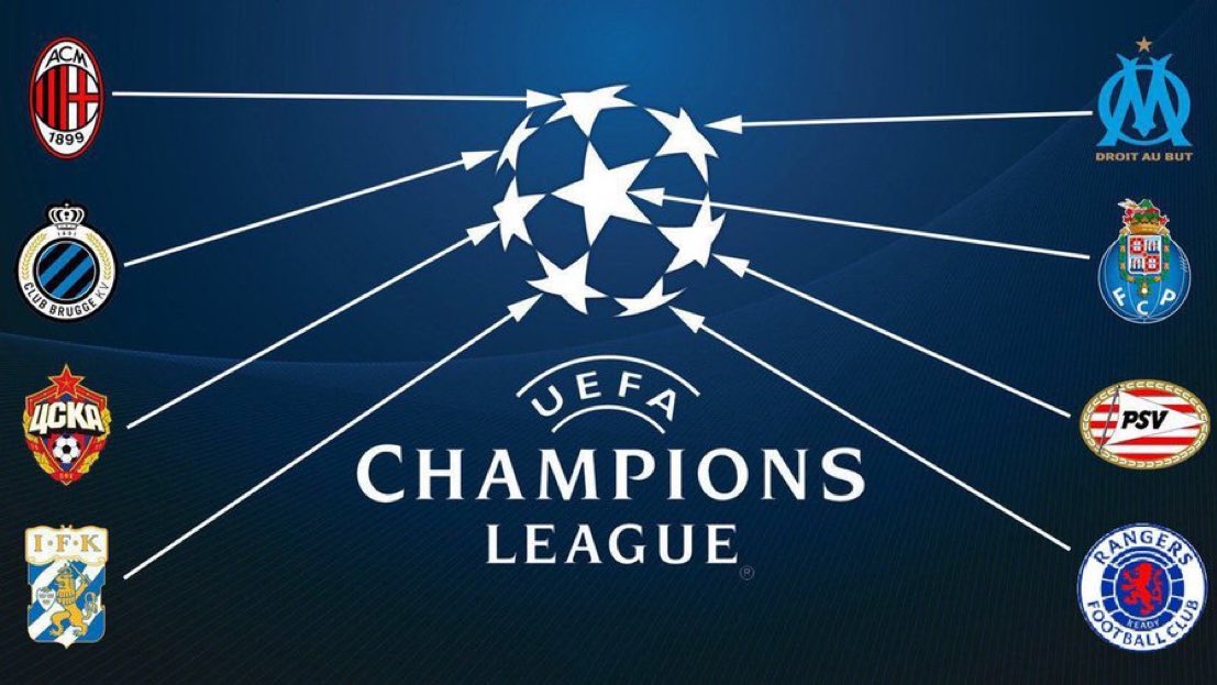 📅 On This Day: 25th November 1992.

8 European Clubs revolutionised the Champions League into its current group format with the first matches taking place 31 years ago.

Rangers, Marseille, AC Milan, IFK Goteborg, Club Brugge, Porto, CSKA Moscow and PSV Eindhoven