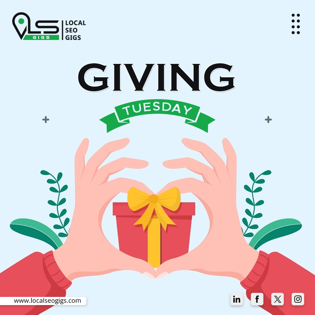localseogigs's tweet photo. Happy Giving Tuesday! 

Today is all about giving back and spreading kindness. Whether through donations, acts of kindness, or volunteering, let's make a positive impact and spread goodwill.

#givingtuesday #nonprofit #localseo #seo #localseogigs #localseonyc #NYC #newyork https://t.co/hxsWvYuMtN