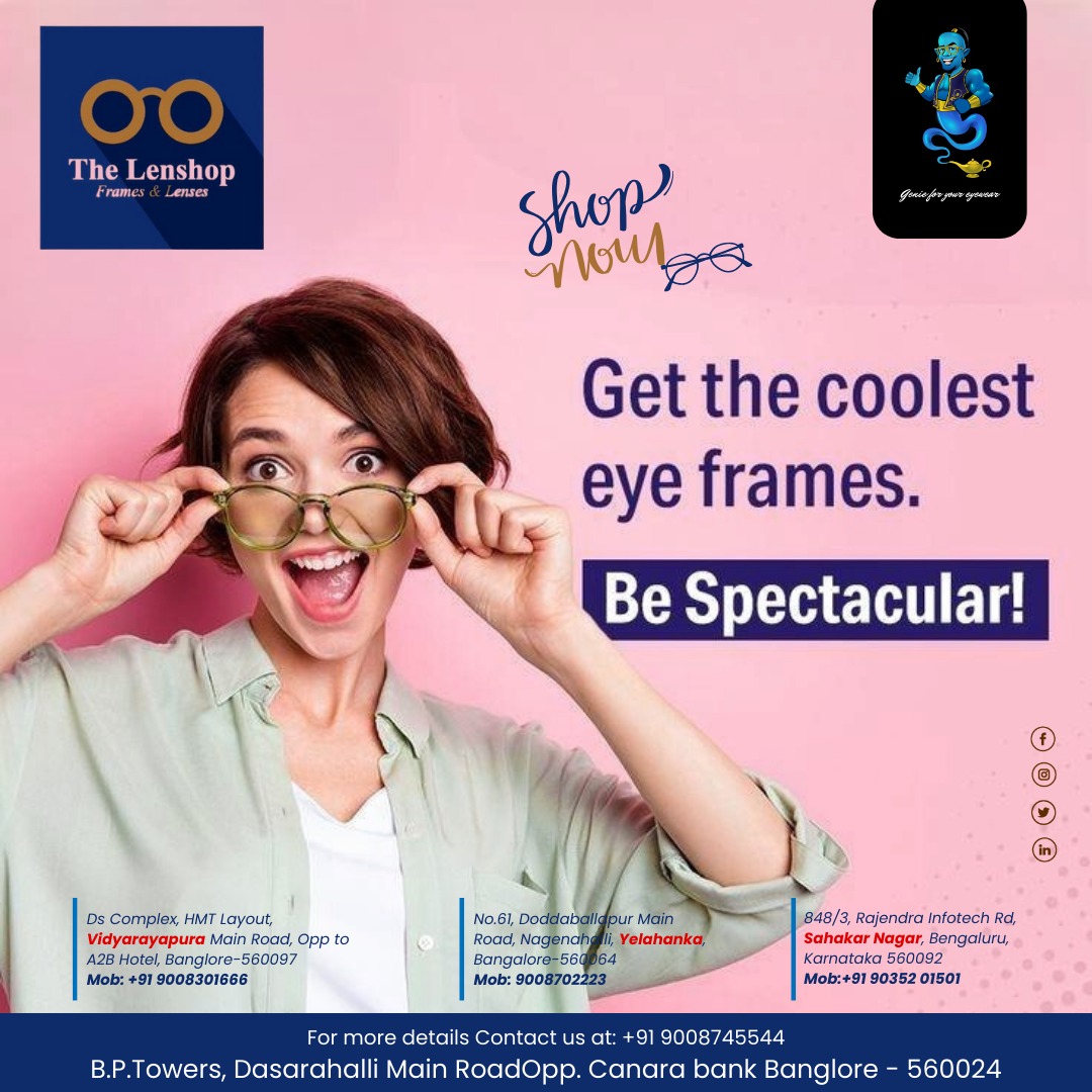 👓 Upgrade your style with the coolest eye frames available! Visit our store today.
🌟 Be spectacular and trendy with our amazing collection of eyewear.

#EyeFashion #TrendyFrames #FashionForward #EyewearEssentials #StyleUpgrade #SpectacularLook #FashionGoals #EyewearTrends