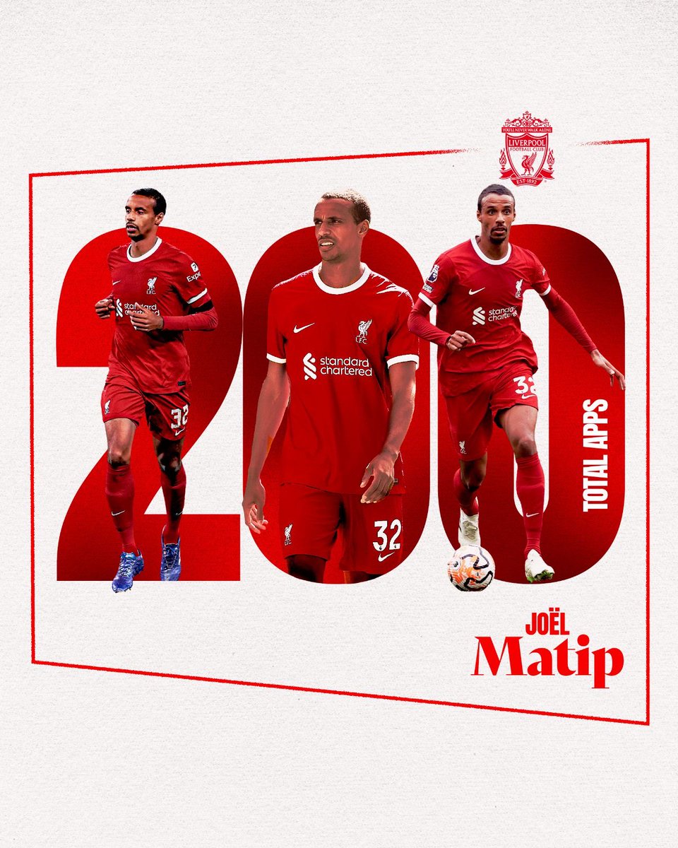 FelixRoyPages's tweet photo. Bringing up 2️⃣0️⃣0️⃣ Reds appearances for Joel 🙌 https://t.co/nfEbcqplyZ