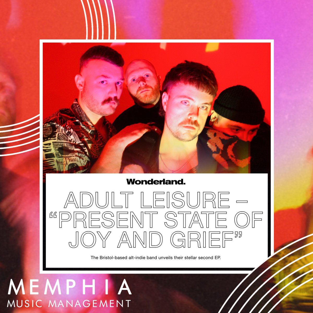Memphia Music PR & Management (@memphiamm) on Twitter photo "A remarkable chapter for Adult Leisure & one that establishes them as one of the most exciting alt-indie bands to watch out for on British grounds."
Thank you to the <a href="/wonderlandmag/">Wonderland</a> team for the fantastic review of <a href="/AdultLeisureUK/">Adult Leisure</a>'s recent EP. 🖤
wonderlandmagazine.com/2023/11/24/adu… "A remarkable chapter for Adult Leisure & one that establishes them as one of the most exciting alt-indie bands to watch out for on British grounds."
Thank you to the <a href="/wonderlandmag/">Wonderland</a> team for the fantastic review of <a href="/AdultLeisureUK/">Adult Leisure</a>'s recent EP. 🖤
wonderlandmagazine.com/2023/11/24/adu…