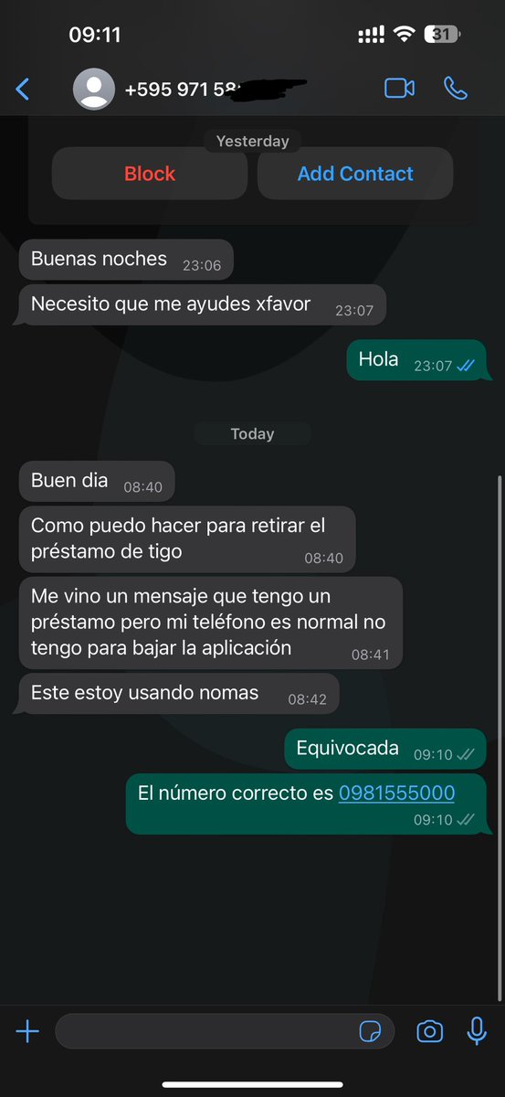 JoseloFerme's tweet photo. Harto @TigoParaguay .
No pasa un día de que sus clientes inútiles confundan mi número con el del giros tigo https://t.co/W8PekaFQV6