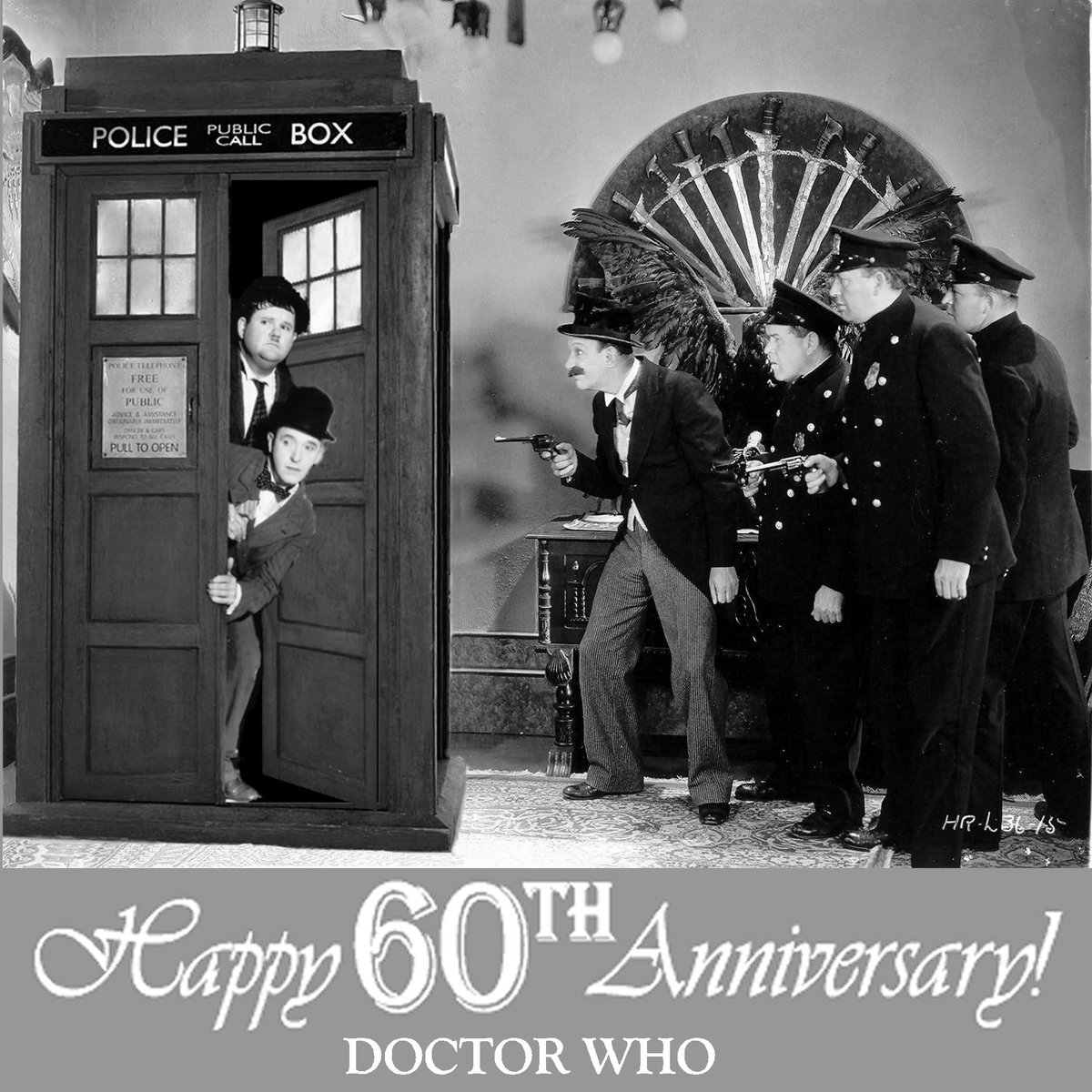 LaurelnHardyMag's tweet photo. #DoctorWho60th I know what I will be watching tonight 6.30 on BBC ONE. Can't wait... https://t.co/Muc9XEGmJO