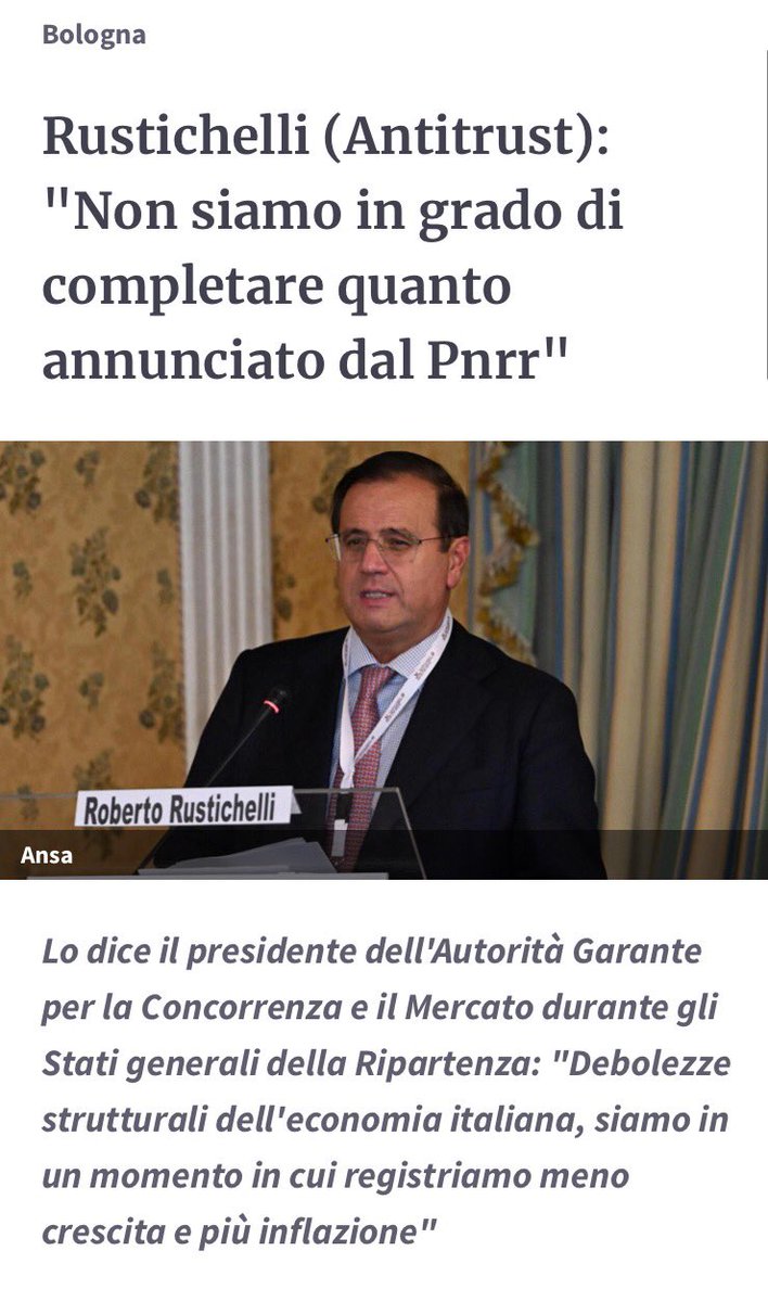 Frances99687883's tweet image. Un po’ di sano realismo,in mezzo a tanta trionfalistica propaganda.E intanto l’#Ance denuncia:”A fine anno,spesi solo 30 miliardi,la metà del previsto” #Rustichelli #Antitrust #Pnrr #Fitto